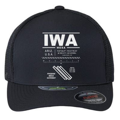 Phoenix Mesa Gateway Airport Arizona Iwa Flexfit Unipanel Trucker Cap