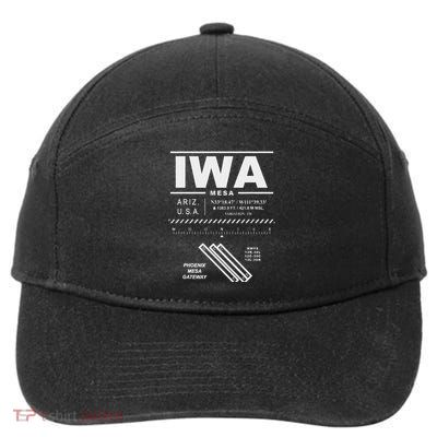 Phoenix Mesa Gateway Airport Arizona Iwa 7-Panel Snapback Hat