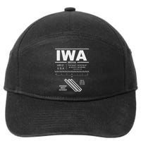 Phoenix Mesa Gateway Airport Arizona Iwa 7-Panel Snapback Hat