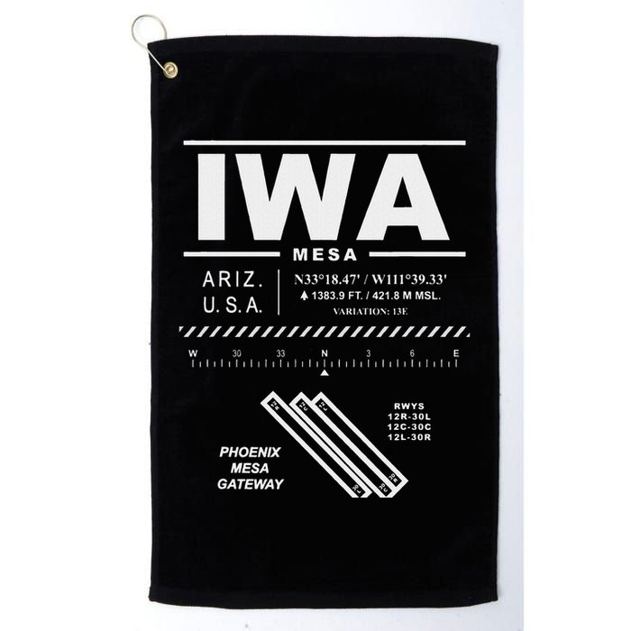 Phoenix Mesa Gateway Airport Arizona Iwa Golf Towel