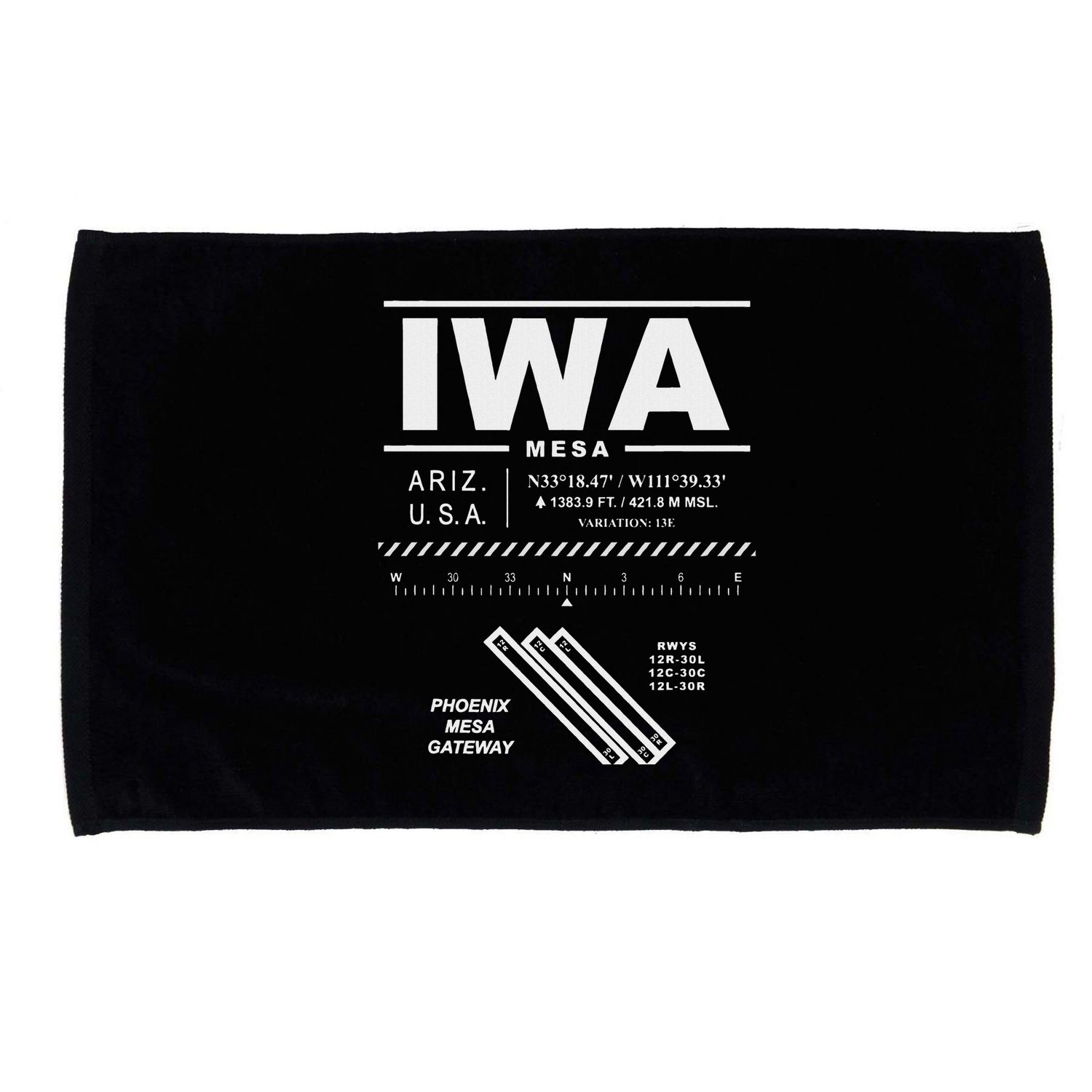 Phoenix Mesa Gateway Airport Arizona Iwa Microfiber Hand Towel