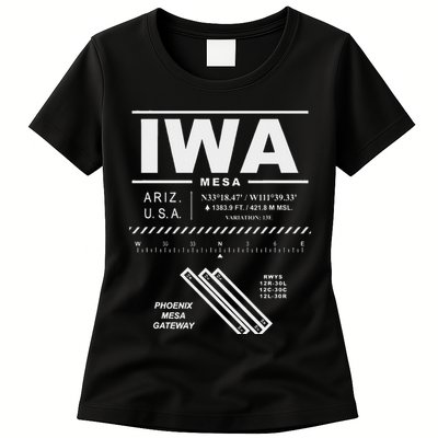 Phoenix Mesa Gateway Airport Arizona Iwa Womens T-Shirt