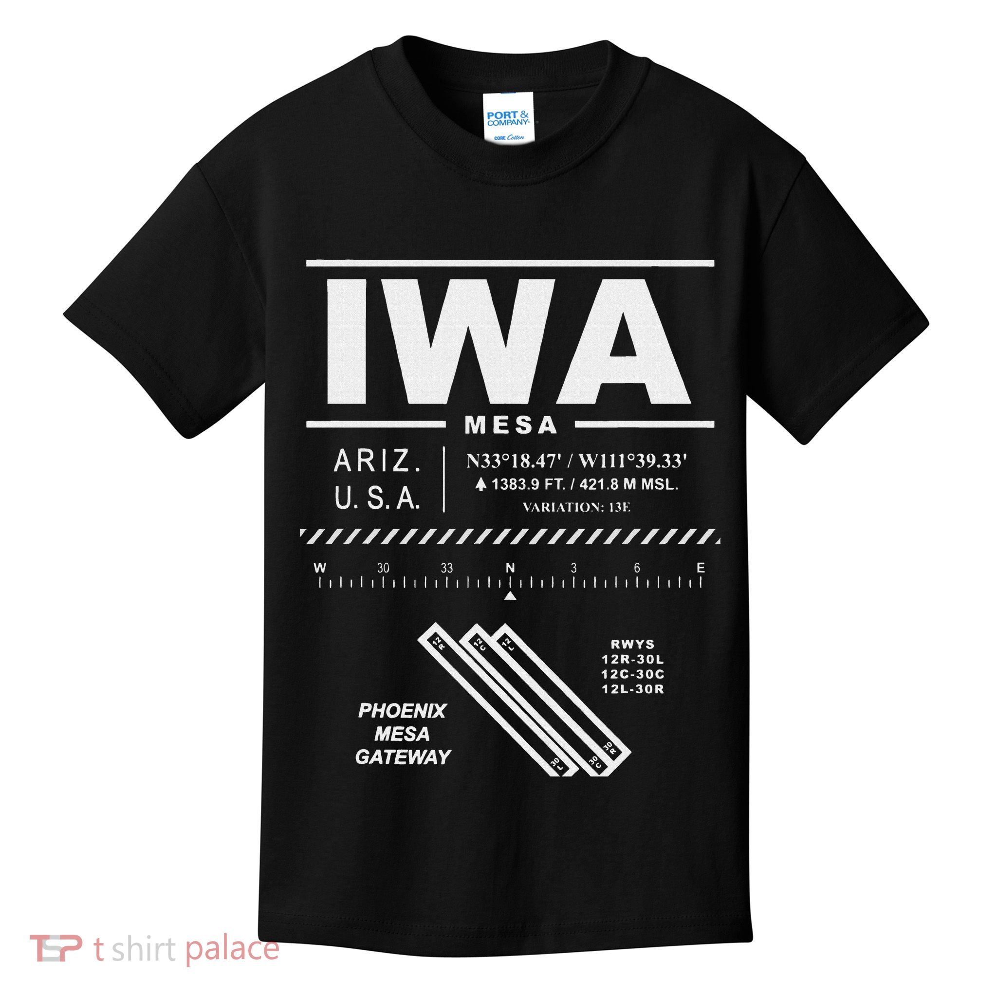 Phoenix Mesa Gateway Airport Arizona Iwa Kids T-Shirt