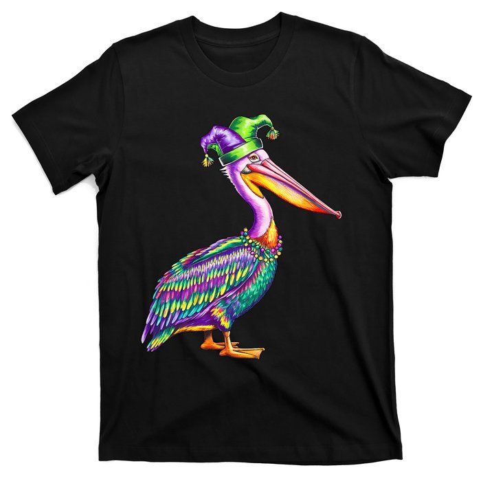 Pelican Mardi Gras Carnival Animal Lover T-Shirt