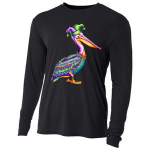 Pelican Mardi Gras Carnival Animal Lover Cooling Performance Long Sleeve Crew