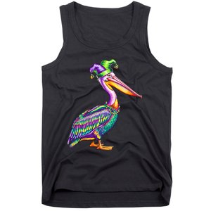 Pelican Mardi Gras Carnival Animal Lover Tank Top