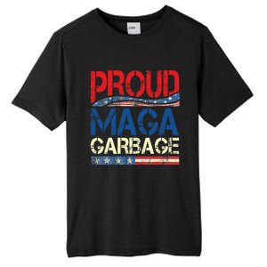 Proud Maga Garbage Trump Supporter Tall Fusion ChromaSoft Performance T-Shirt