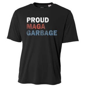 Proud Maga Garbage Votetrump 2024 Trump Supporter Garbage Cooling Performance Crew T-Shirt