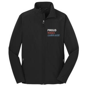 Proud Maga Garbage Votetrump 2024 Trump Supporter Garbage Core Soft Shell Jacket