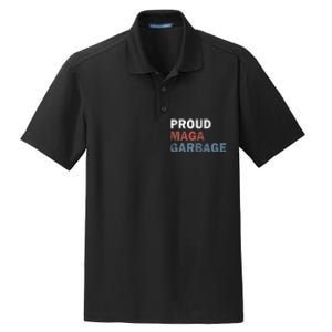 Proud Maga Garbage Votetrump 2024 Trump Supporter Garbage Dry Zone Grid Polo