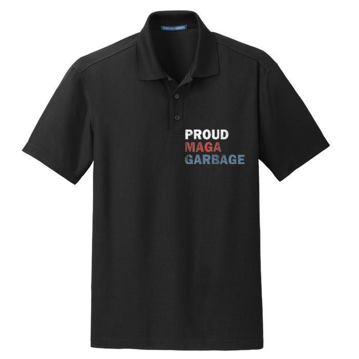 Proud Maga Garbage Votetrump 2024 Trump Supporter Garbage Dry Zone Grid Polo