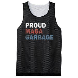 Proud Maga Garbage Votetrump 2024 Trump Supporter Garbage Mesh Reversible Basketball Jersey Tank