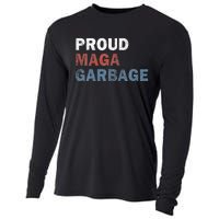 Proud Maga Garbage Votetrump 2024 Trump Supporter Garbage Cooling Performance Long Sleeve Crew