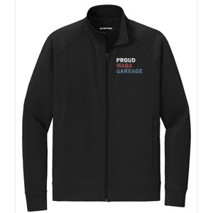 Proud Maga Garbage Votetrump 2024 Trump Supporter Garbage Stretch Full-Zip Cadet Jacket