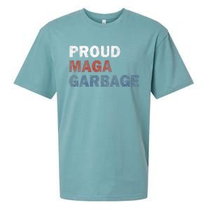 Proud Maga Garbage Votetrump 2024 Trump Supporter Garbage Sueded Cloud Jersey T-Shirt