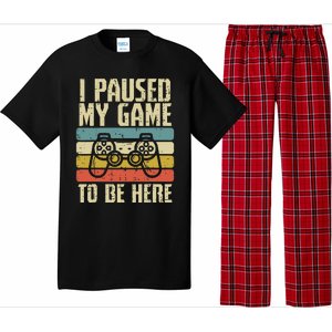 Paused My Game To Be Here Video Game Controller Pajama Set