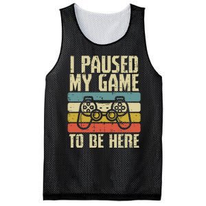 Paused My Game To Be Here Video Game Controller Mesh Reversible Basketball Jersey Tank