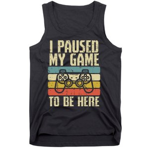 Paused My Game To Be Here Video Game Controller Tank Top