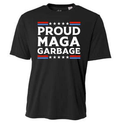 Proud Maga Garbage Trump Supporter Cooling Performance Crew T-Shirt