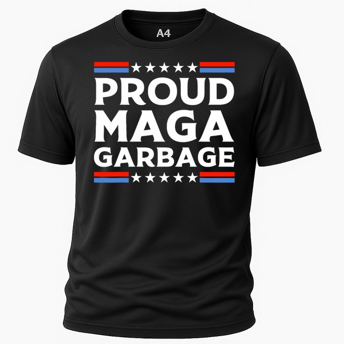 Proud Maga Garbage Trump Supporter Cooling Performance Crew T-Shirt