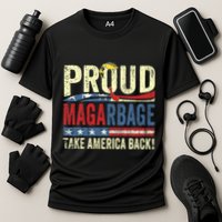 Proud Maga Garbage Proud To Be Garbage Trump Supporters Cooling Performance Crew T-Shirt