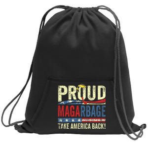 Proud Maga Garbage Proud To Be Garbage Trump Supporters Sweatshirt Cinch Pack Bag