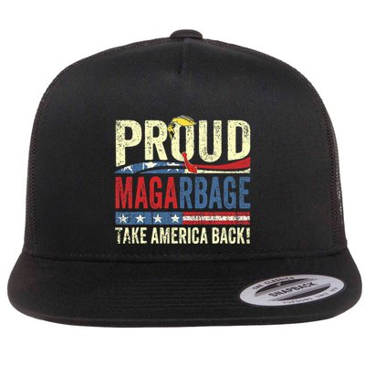 Proud Maga Garbage Proud To Be Garbage Trump Supporters Flatbill Hat