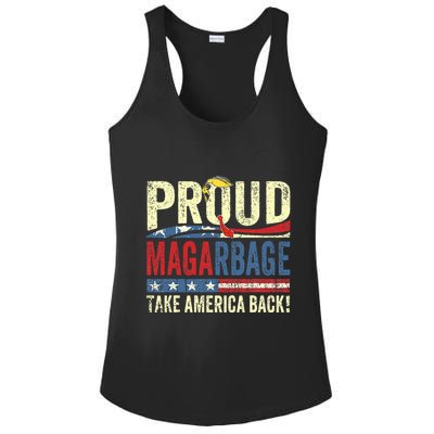 Proud Maga Garbage Proud To Be Garbage Trump Supporters Ladies PosiCharge Competitor Racerback Tank