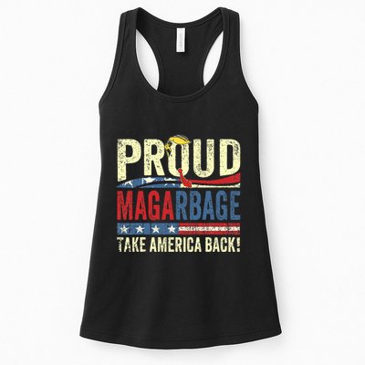 Proud Maga Garbage Proud To Be Garbage Trump Supporters Womens Tank Top
