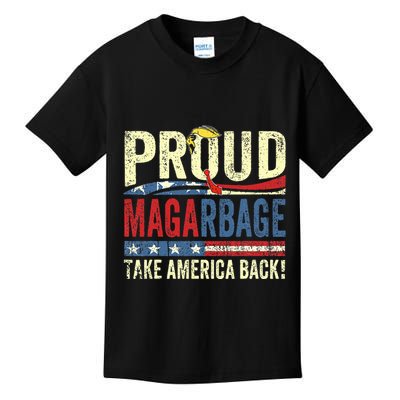 Proud Maga Garbage Proud To Be Garbage Trump Supporters Kids T-Shirt