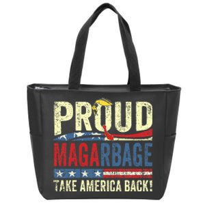 Proud Maga Garbage Proud To Be Garbage Trump Supporters Zip Tote Bag