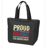 Proud Maga Garbage Proud To Be Garbage Trump Supporters Zip Tote Bag