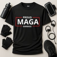 Proud Maga Garbage Proud To Be Garbage Trump Supporters Cooling Performance Crew T-Shirt