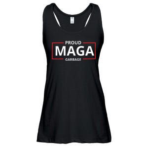 Proud Maga Garbage Proud To Be Garbage Trump Supporters Ladies Essential Flowy Tank