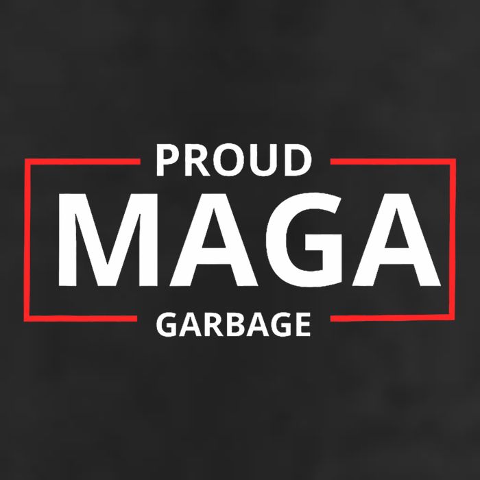 Proud Maga Garbage Proud To Be Garbage Trump Supporters Golf Towel
