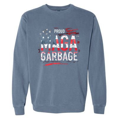 Proud Maga Garbage Premium Garment-Dyed Sweatshirt