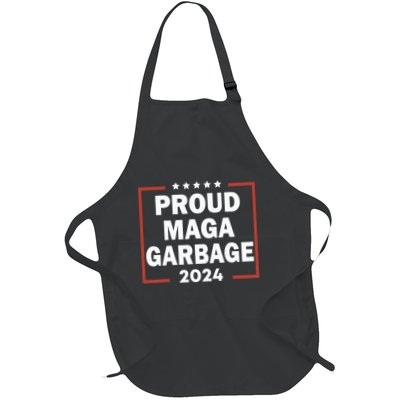 Proud Maga Garbage Trump Supporter Full-Length Apron With Pockets