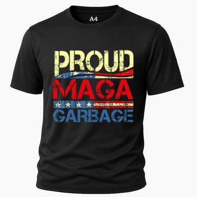 Proud Maga Garbage Trump Supporter Cooling Performance Crew T-Shirt