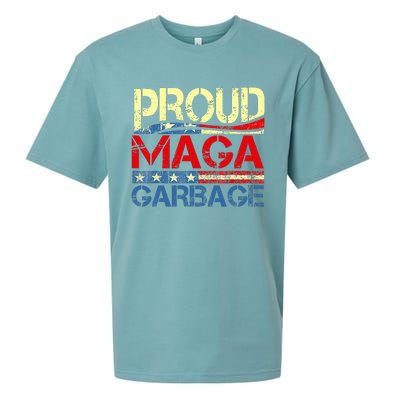 Proud Maga Garbage Trump Supporter Sueded Cloud Jersey T-Shirt