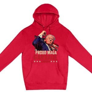 Proud Maga Garbage Trump Supporter Premium Pullover Hoodie