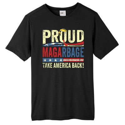 Proud Maga Garbage Trump Supporters Tall Fusion ChromaSoft Performance T-Shirt