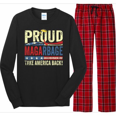 Proud Maga Garbage Trump Supporters Long Sleeve Pajama Set