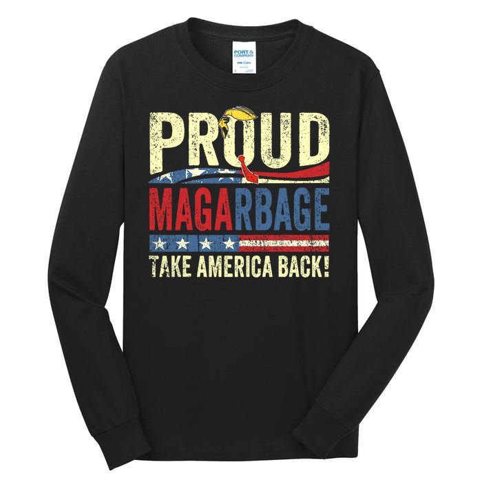 Proud Maga Garbage Trump Supporters Tall Long Sleeve T-Shirt