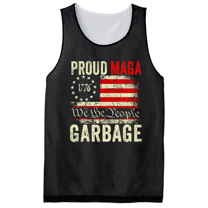 Proud Maga Garbage Make American Garbage Great Again Mesh Reversible Basketball Jersey Tank