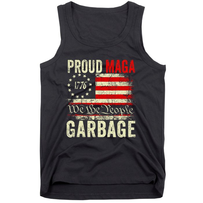 Proud Maga Garbage Make American Garbage Great Again Tank Top