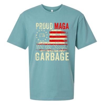 Proud Maga Garbage Make American Garbage Great Again Sueded Cloud Jersey T-Shirt