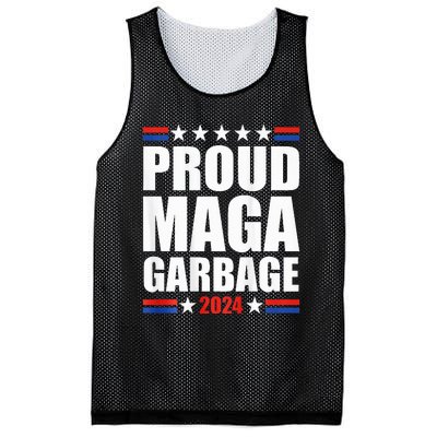 Proud Maga Garbage Trump Supporter Mesh Reversible Basketball Jersey Tank