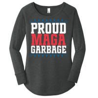 Proud Maga Garbage Trump Supporter Women's Perfect Tri Tunic Long Sleeve Shirt