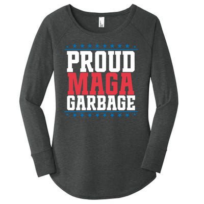 Proud Maga Garbage Trump Supporter Women's Perfect Tri Tunic Long Sleeve Shirt