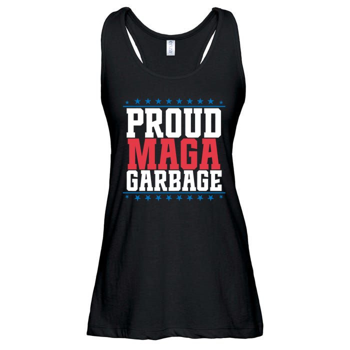 Proud Maga Garbage Trump Supporter Ladies Essential Flowy Tank